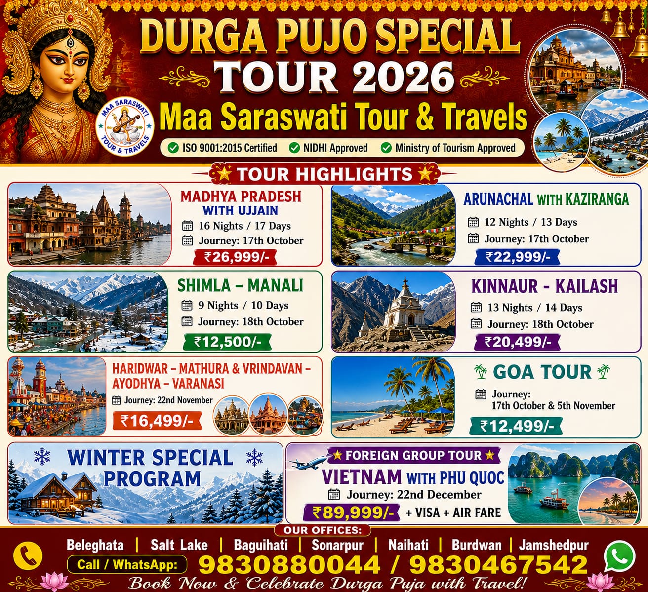 Upcoming Pujo Tour